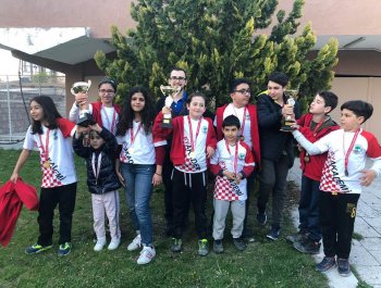Ankara Kulüpler Küçükler ve Yıldızlar Satranç Takım Yarışmalarından FYAkademi'ye 3 kupa